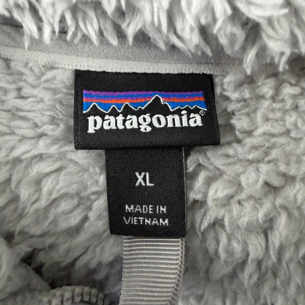 Patagonia Los Gatos Pullover Women XL Gray High Pile Fleece 1/4 Zip Jacket - Picture 5 of 12